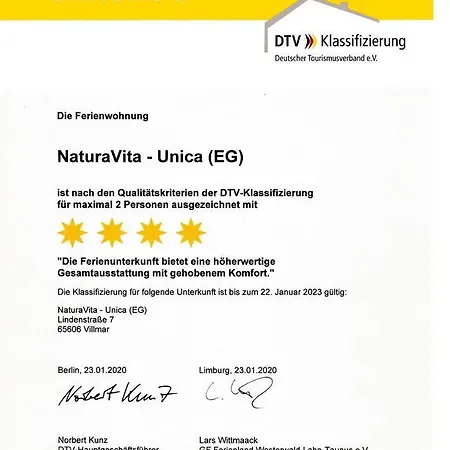 Unica Im Lahntal Апартаменты Villmar